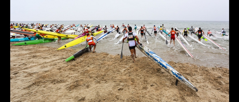 Ocean Racing Beach Shot