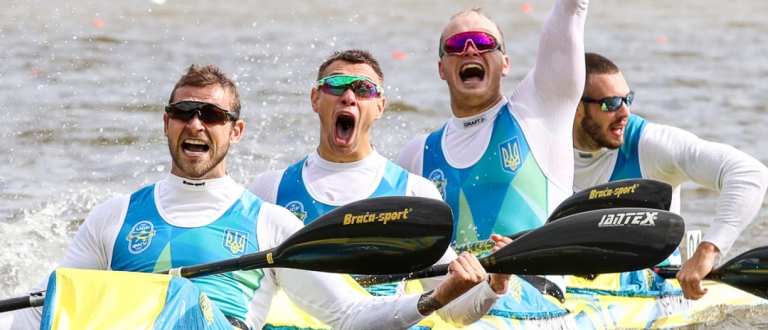 Ukraine K4 500 men Copenhagen 2021