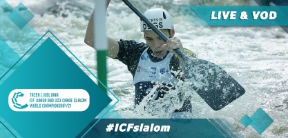2021 ICF Canoe Kayak Slalom Junior & U23 World Championships Tacen Ljubljana Slovenia Live TV Coverage Video Streaming