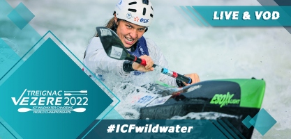 2022 ICF Wildwater Canoeing Kayak World Championships Treignac France Live TV Coverage Video Streaming