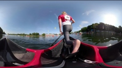 360º on Laurence Vincent-Lapointe's C1 200m Heat  / 2019 ICF Canoe Sprint World Cup 2 Duisburg