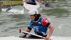 Lucie Prioux, France - Canoe Heats / 2025 ICF Canoe Slalom World Cup Pau France