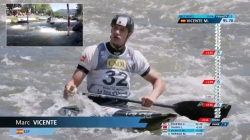 Marc Vicente ESP Men's Canoe Heats / 2025 ICF Canoe-Kayak Slalom World Cup La Seu d'Urgell Spain