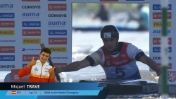 Miquel Trave, Spain, Canoe Slalom Heats / 2024 ICF Canoe Slalom World Cup Prague Czechia