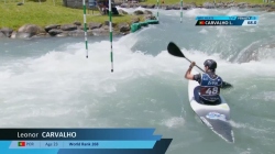 Leonor Carvalho POR Women’s Kayak Slalom Heats / 2025 ICF Canoe-Kayak Slalom World Cup Pau France