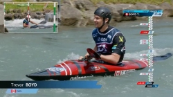 Trevor Boyd CAN Men's Kayak Slalom Heats / 2025 ICF Canoe-Kayak Slalom World Cup Pau France