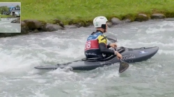 Felix Oschmautz, Austria - Kayak Cross Time Trial /  2025 ICF Canoe Slalom World Cup Pau France