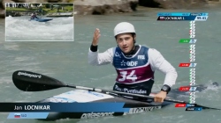 Jan Locnikar SLO Men's Kayak Slalom Heats / 2025 ICF Canoe-Kayak Slalom World Cup Pau France