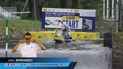 Jules Bernardet / Canoe Semi-Final / 2024 ICF Canoe Slalom World Cup La Seu Spain