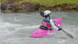 Laia Sorribes, Spain - Kayak Cross Heats /  2025 ICF Canoe Slalom World Cup Pau France