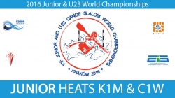 REPLAY K1M, C1W Junior Heats - 2016 Junior & U23 World Champ
