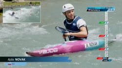 Ajda Novak SLO Women's Kayak Slalom Heats // 2025 ICF Canoe-Kayak Slalom World Cup Pau France