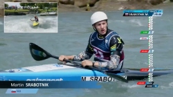 Martin Srabotnik SLO Men's Kayak Slalom Heat / 2025 ICF Canoe-Kayak Slalom World Cup Pau France