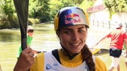 Jessica Fox K1 second #ICFslalom 2017 Canoe World Cup Final La Seu