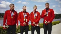 Germany K4 men 500m winners interview / 2025 ICF Canoe-Kayak Sprint World Cup Poznan Poland