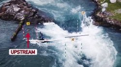 How canoe/kayak slalom race courses are designed and the decisions athletes face on the water