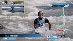Anvar Klevleev UZB Men's Canoe Heats / 2025 ICF Canoe-Kayak Slalom World Cup La Seu d'Urgell Spain