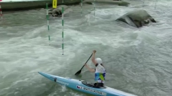 Jana Matulkova Czech Republic Semi-Final / 2023 ICF Canoe-Kayak Slalom World Cup Ljubljana Slovenia