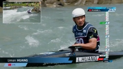 Liman Huang CHN Men's Kayak Slalom Heats / 2025 ICF Canoe-Kayak Slalom World Cup Pau France