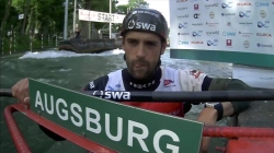 Hannes Aigner Germany Final / 2023 ICF Canoe-Kayak Slalom World Cup Augsburg Germany