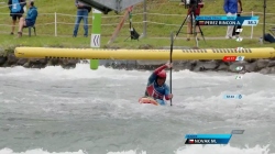 Alexis Perez Rincon, VEN - Kayak Cross Time Trial /  2025 ICF Canoe Slalom World Cup Pau France