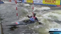 Yves Bourhis Senegal Semi-Final / / 2023 ICF Canoe-Kayak Slalom World Cup Prague Czech Republic