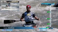 Casey Eichfeld USA Men's Canoe Heats / 2025 ICF Canoe-Kayak Slalom World Cup La Seu d'Urgell Spain
