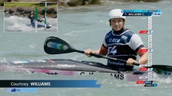 Courtney Williams NZL Women's Kayak Slalom Heats / 2025 ICF Canoe-Kayak Slalom World Cup Pau France