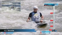 Alex Baldoni CAN Men's Canoe Heats / 2025 ICF Canoe-Kayak Slalom World Cup La Seu d'Urgell Spain