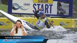Gabriela Satkova, Czechia - Canoe Final / 2024 ICF Canoe Slalom World Cup La Seu Spain