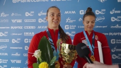 Agnes Anna Kiss and Bianka Nagy interview / 2025 ICF Canoe-Kayak Sprint World Cup Szeged Hungary