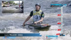 Laura Pellicer Chica AND Women's Canoe Heats / 2025 ICF Canoe-Kayak Slalom World Cup La Seu d'Urgell