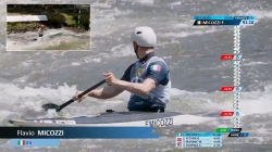 Flavio Micozzi ITA Men's Canoe Heats / 2025 ICF Canoe-Kayak Slalom World Cup La Seu d'Urgell Spain