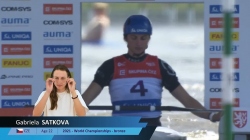 Gabriela Satkova, CZE, Canoe Slalom, Finals / 2024 ICF Canoe Slalom World Cup Prague Czechia