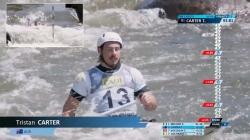 Tristan Carter AUS Men's Canoe Heats / 2025 ICF Canoe-Kayak Slalom World Cup La Seu d'Urgell Spain
