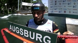 Sideris Tasiadis Germany Final / 2023 ICF Canoe-Kayak Slalom World Cup Augsburg Germany