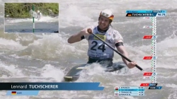 Lennard Tuchscherer GER Men's Canoe Heats / 2025 ICF Canoe-Kayak Slalom World Cup La Seu d'Urgell