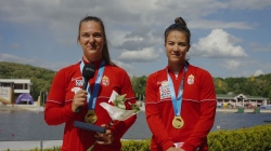 Hungary C2 women 500m winners interview / 2025 ICF Canoe-Kayak Sprint World Cup Poznan Poland