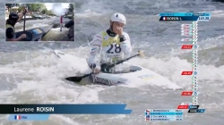 Laurene Roisin France Women Canoe Heats / 2025 ICF Canoe-Kayak Slalom World Cup La Seu d'Urgell Spai