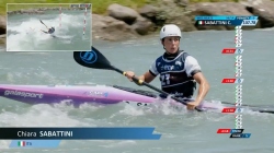 Chiara Sabattini ITA Women's Kayak Slalom Heats / 2025 ICF Canoe-Kayak Slalom World Cup Pau France