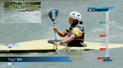 Ting-I Wu TPE Women's Kayak Slalom Heats / 2025 ICF Canoe-Kayak Slalom World Cup Pau France