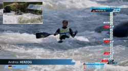 Andrea Herzog GER Women Canoe Heats / 2025 ICF Canoe-Kayak Slalom World Cup La Seu d'Urgell Spain