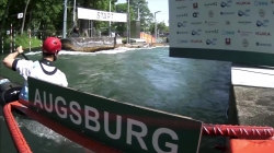 Casey Eichfeld USA Semi-Final / 2023 ICF Canoe-Kayak Slalom World Cup Augsburg Germany