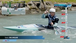 Sara Belingar SLO Women's Kayak Slalom Heats / 2025 ICF Canoe-Kayak Slalom World Cup Pau France