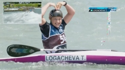 Taisiia Logacheva AIN Women’s Kayak Slalom Heats / 2025 ICF Canoe-Kayak Slalom World Cup Pau France