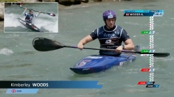 Kimberley Woods GBR Women's Kayak Slalom Heats / 2025 ICF Canoe-Kayak Slalom World Cup Pau France