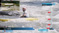 Jose Silva VEN Men's Canoe Heats / 2025 ICF Canoe-Kayak Slalom World Cup La Seu d'Urgell Spain