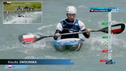 Klaudia Zwolinska POL Women's Kayak Slalom Heats / 2025 ICF Canoe-Kayak Slalom World Cup Pau France
