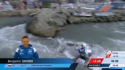 Benjamin Savsek, Slovenia - Men's Canoe Semi-Final / 2024 ICF Canoe Slalom World Cup Ivrea Italy