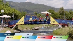 Men's Kayak Cross Heat 2 / 2025 ICF Canoe-Kayak Slalom World Cup La Seu d'Urgell Spain